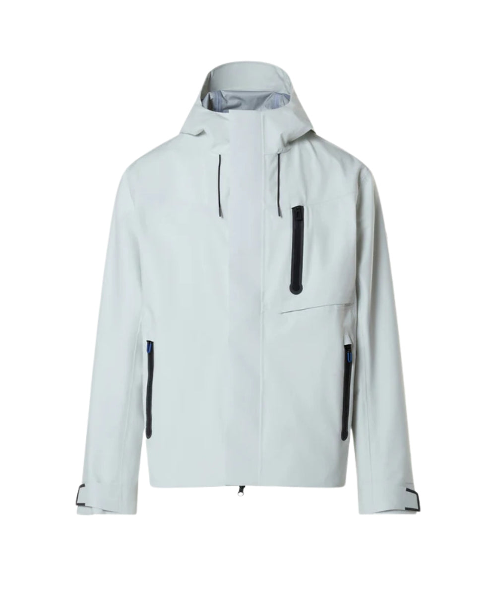 North Sails Giacca con Tasche Edge Tech Sailor 603406_000 Bianco