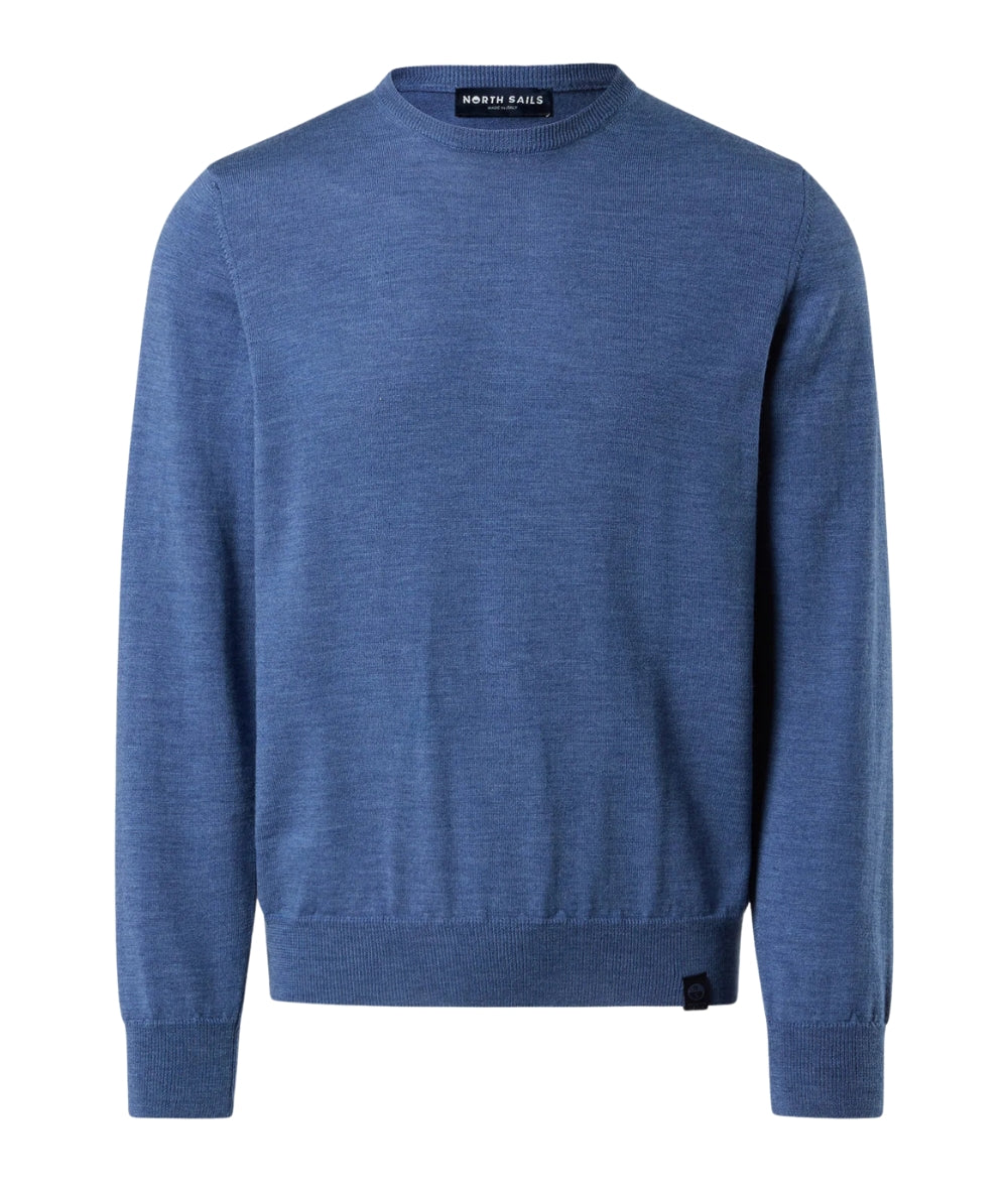 North Sails Maglione Girocollo Lana Merino 699156.000 Avio