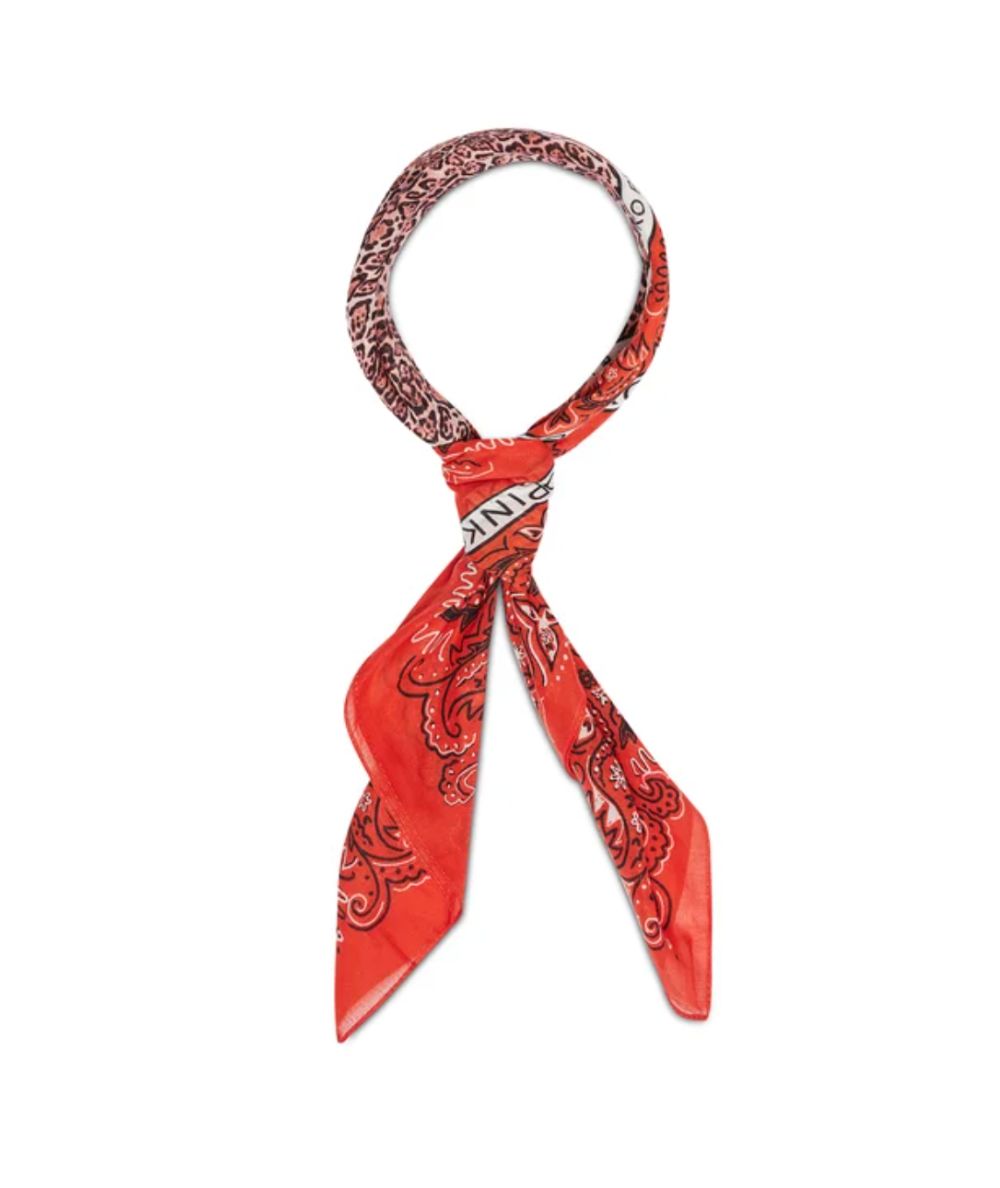 Pinko Foulard in Mussola di Cotone Linguistica 1Z203G Rosso