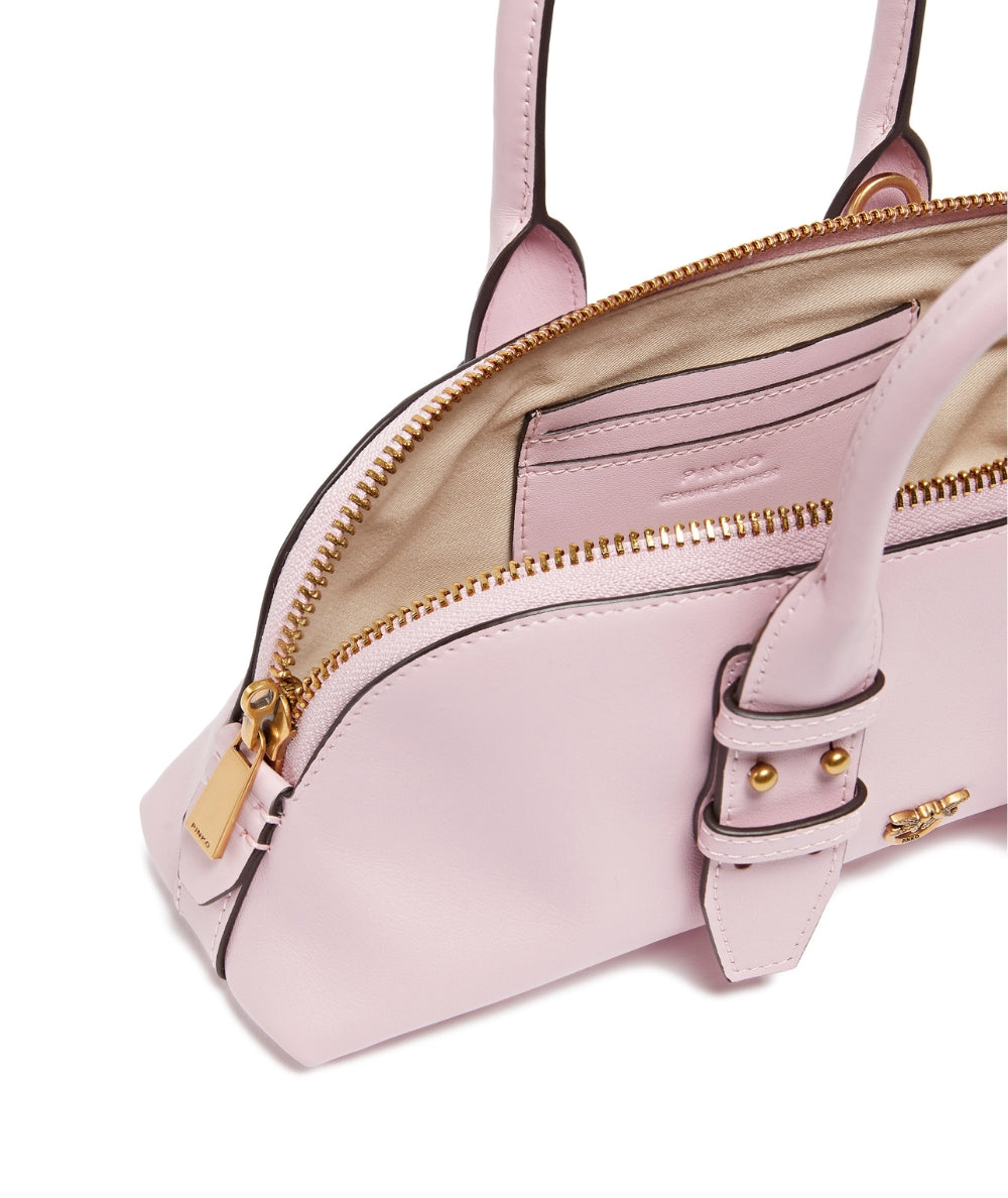 Pinko Bowling Bag Baguette in Pelle 105334 A0QO Rosa