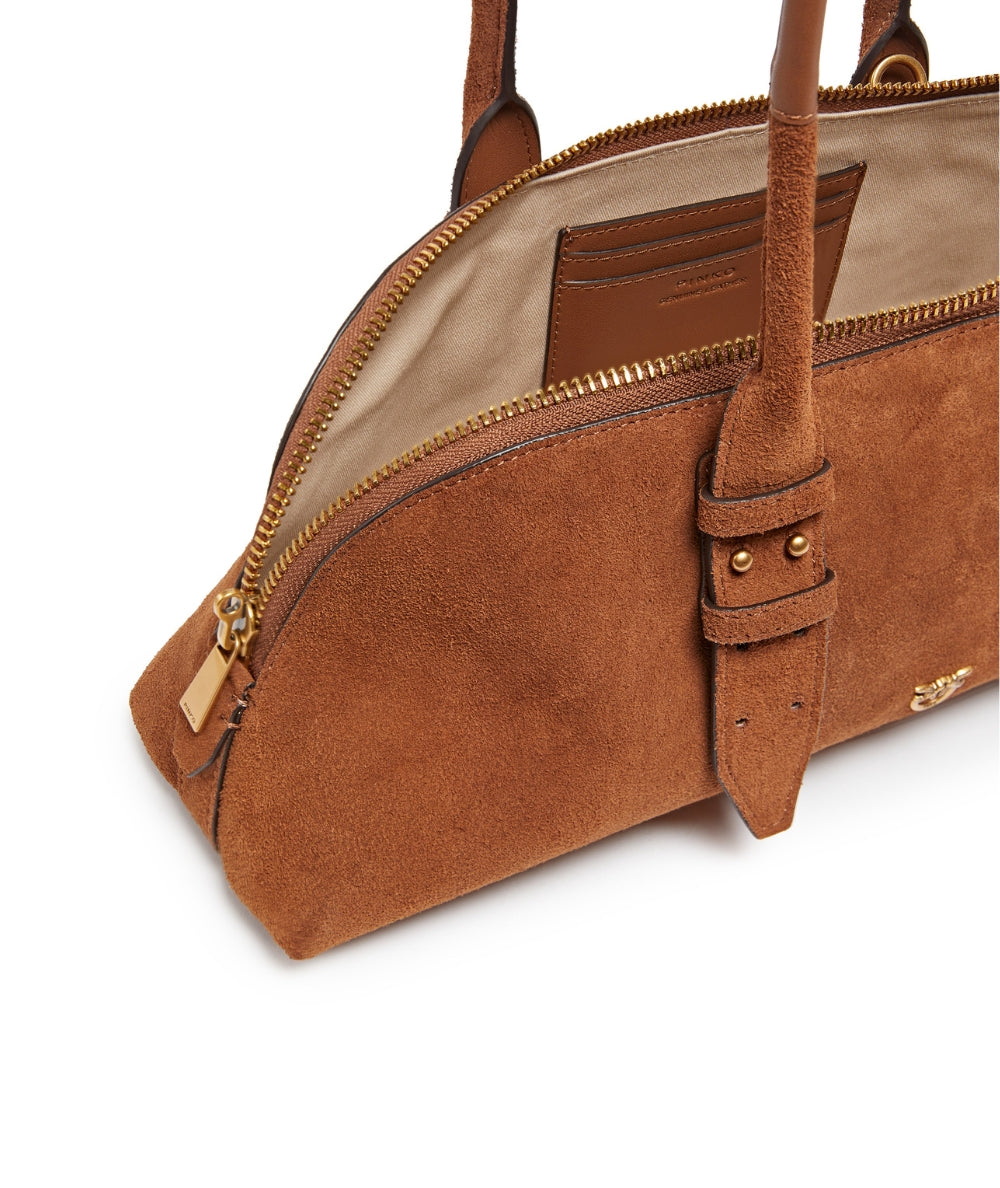 Pinko Bowling Baguette Big Suede 106169 A2JH Marrone