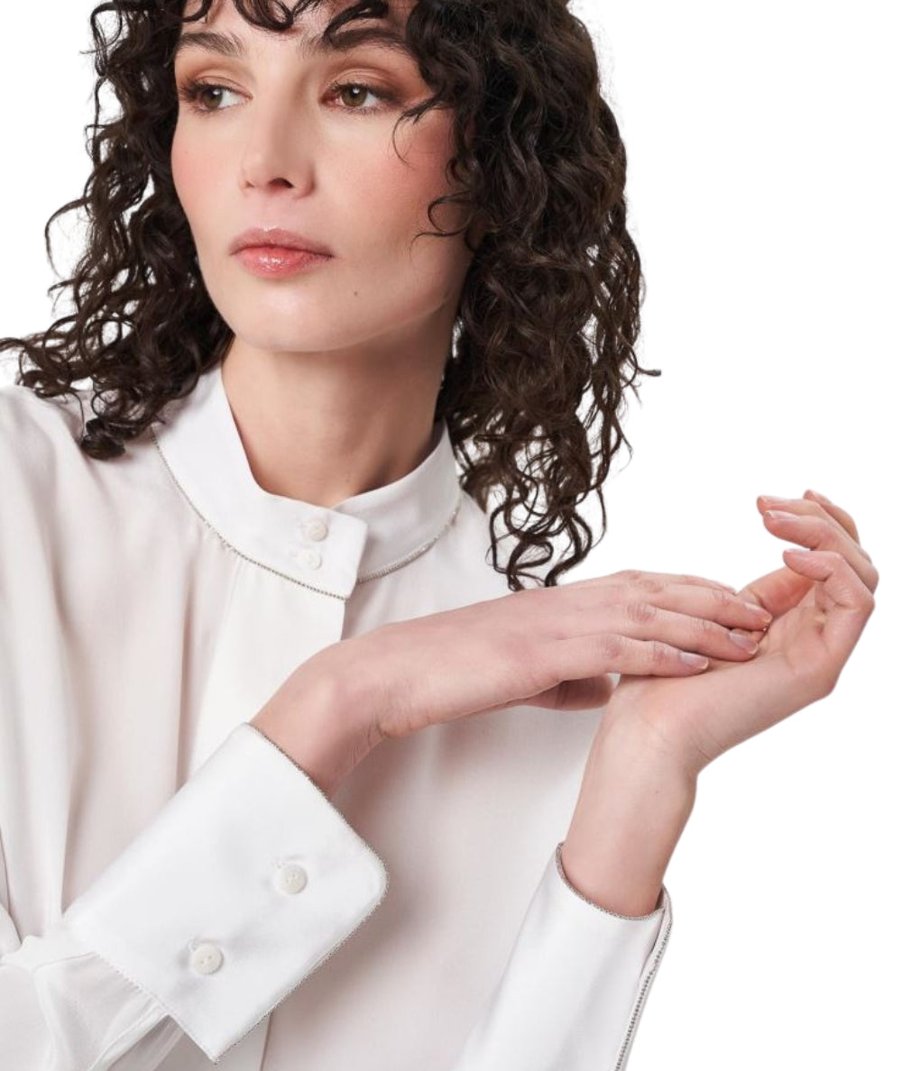 Mondrian Venezia Hemd mit Stehkragen 31307/875P Weiß