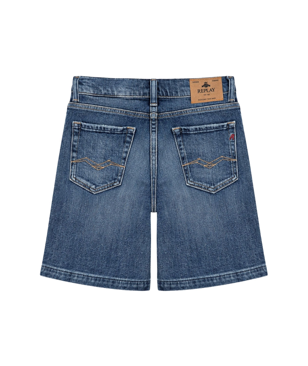 Replay & Sons Bermuda Cinque Tasche in Denim SB9555.050.915408 Denim Medio