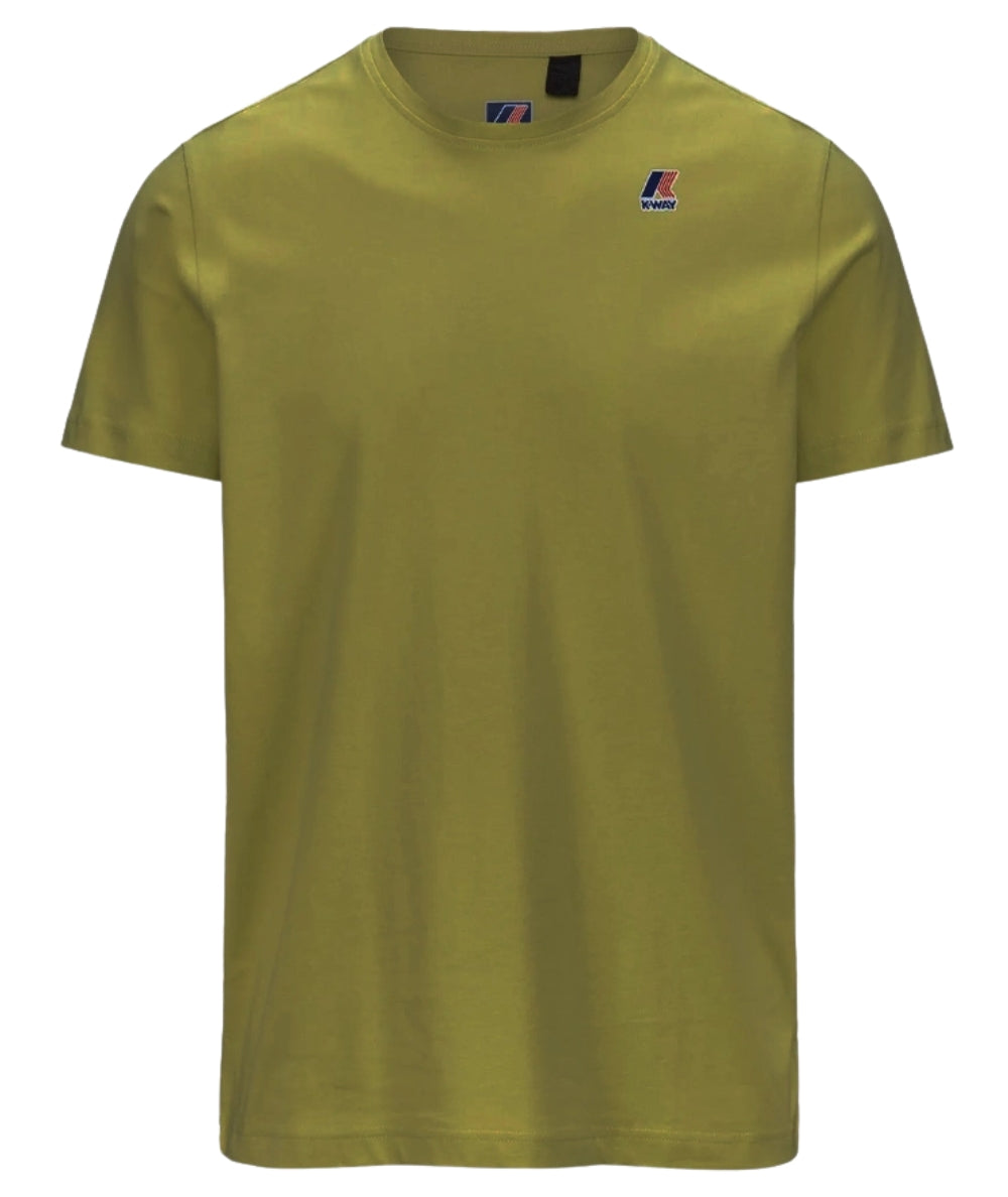 K-Way T-shirt Unisex Jersey con Logo K007JE0 Verde Moss