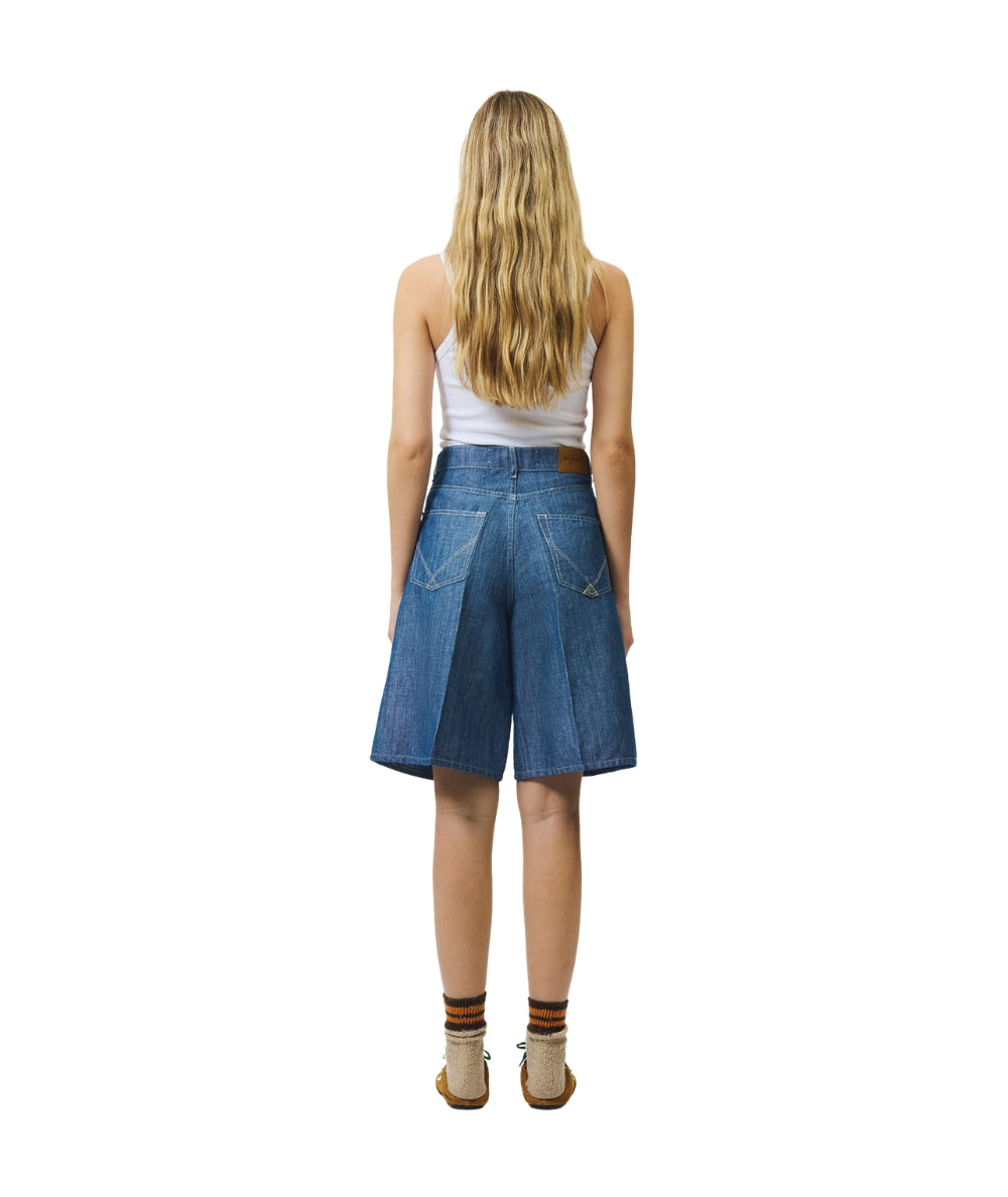 ROY ROGER'S Bermuda a Vita Alta in Chambray Billy RND90282D7380021 Denim