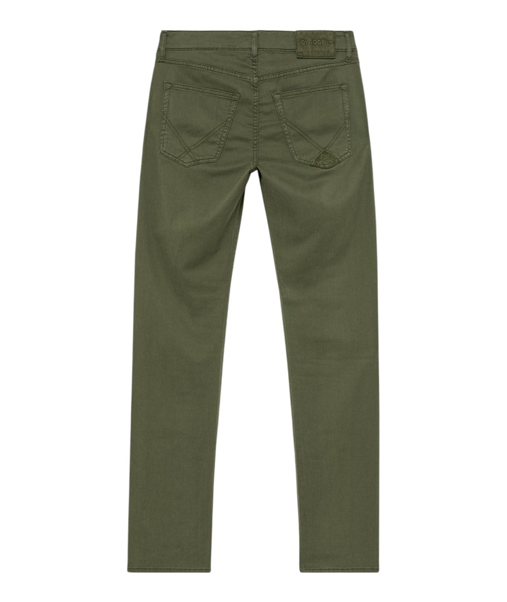 ROY ROGER'S Pantaloni 517 Plain Drill Crow RRU089P0370127/C0085