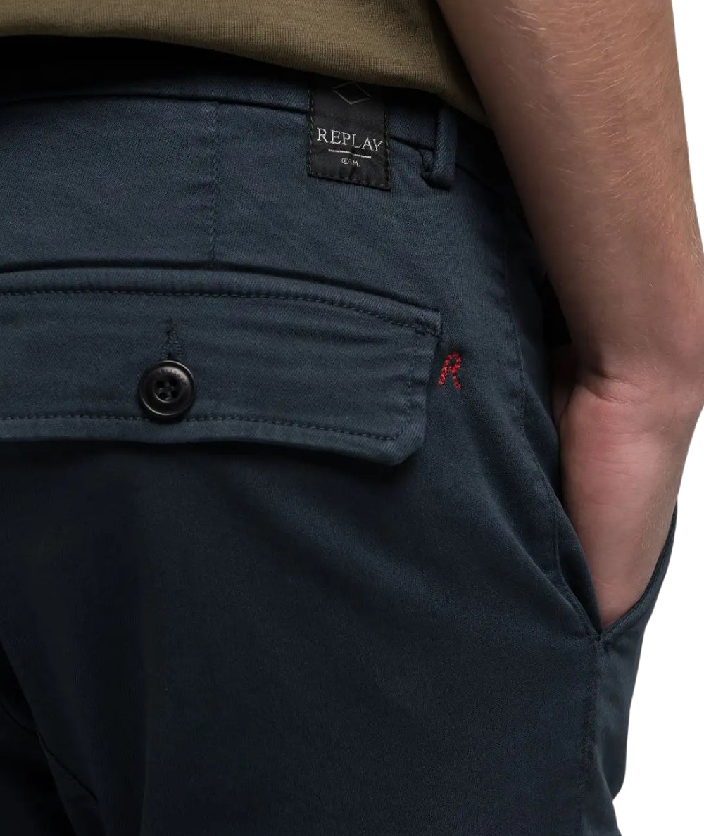 Replay Pantalone Jaan Slim Fit M9649E.000.8366197 Blu