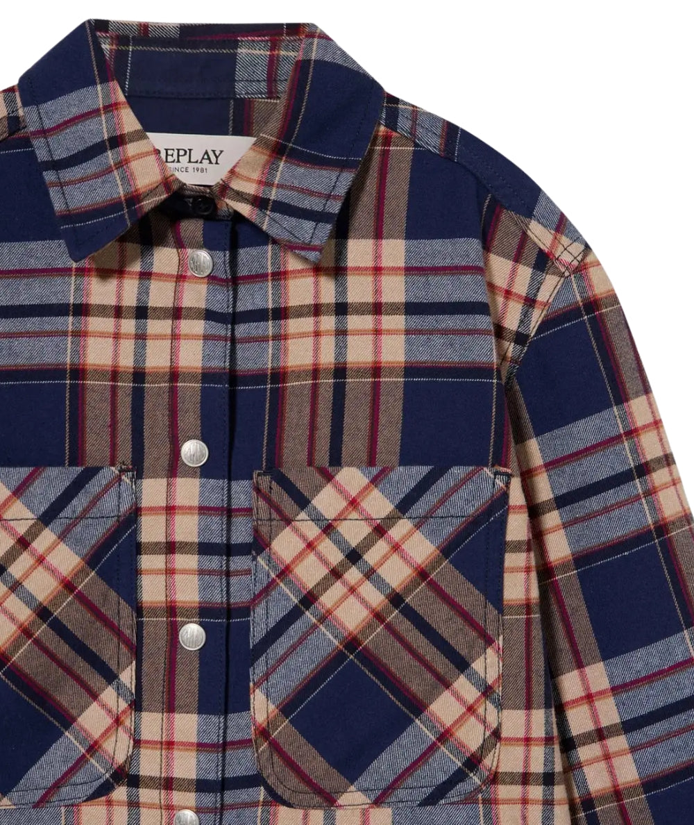 Replay & Sons Camicia Check in Cotone SG1087.050.52856 Multicolore