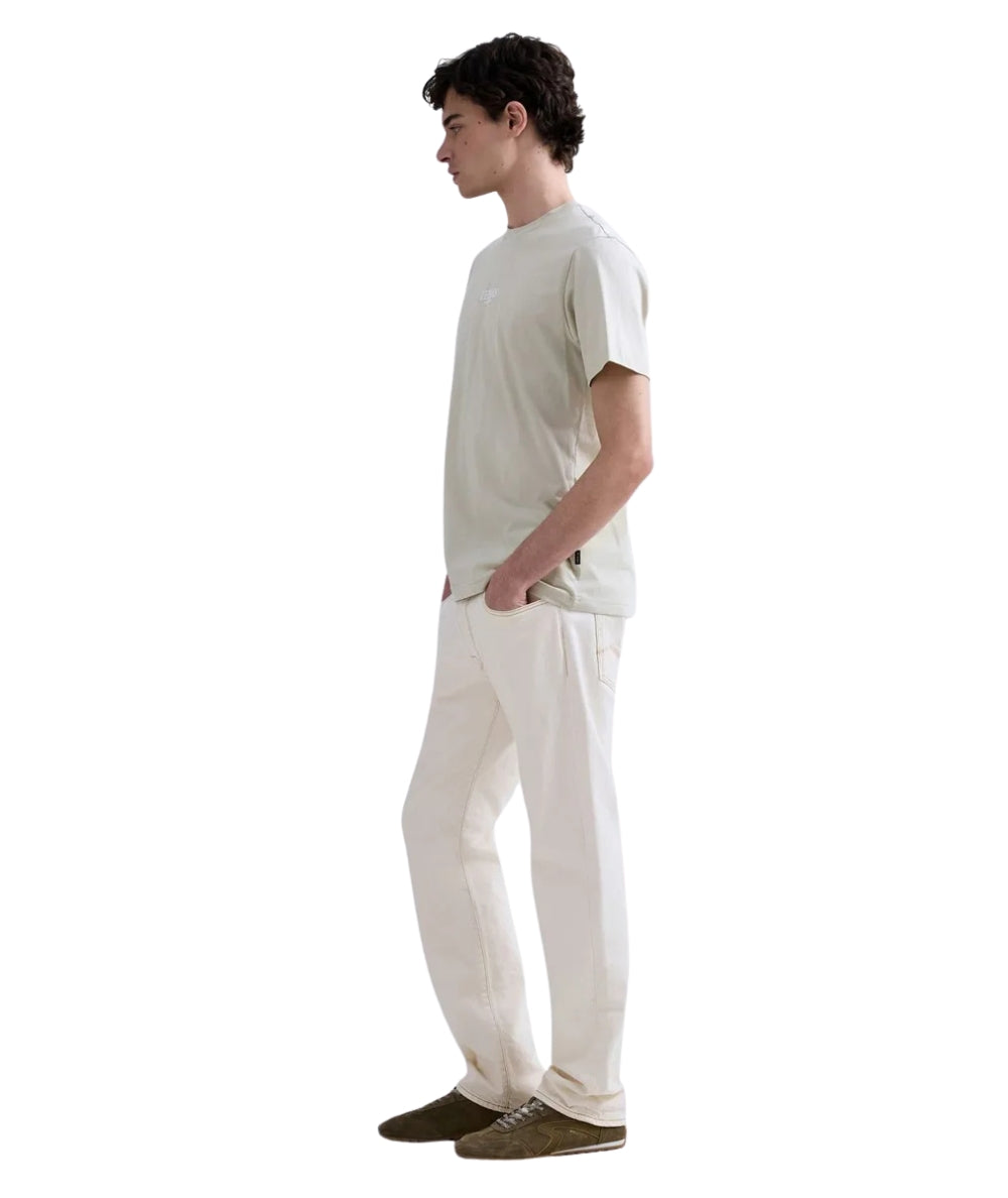 Replay T-shirt con Girocollo in Jersey M3347.000.2660 Beige