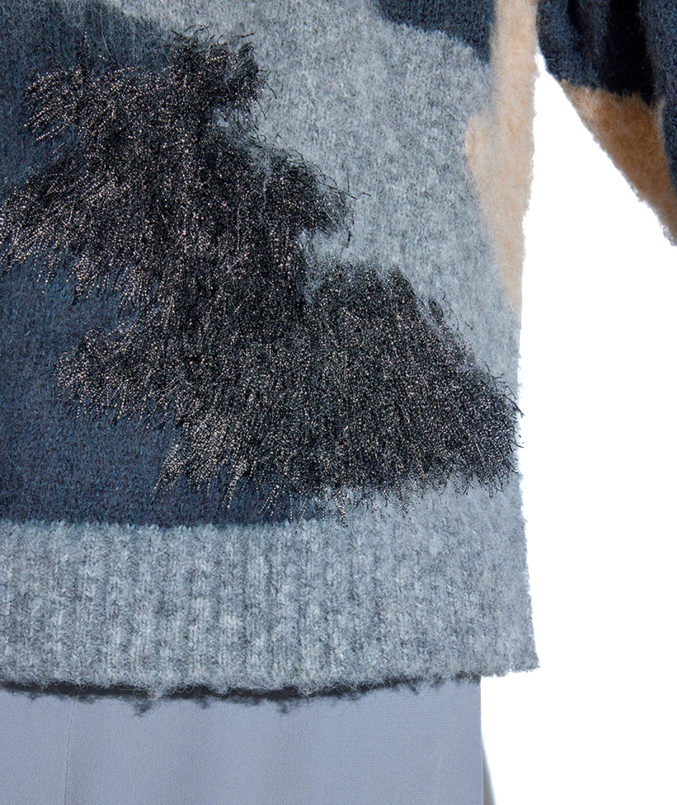 SEMICOUTURE DOLCEVITA CAMOUFLAGE HELEN Y3WF02 GRIGIO