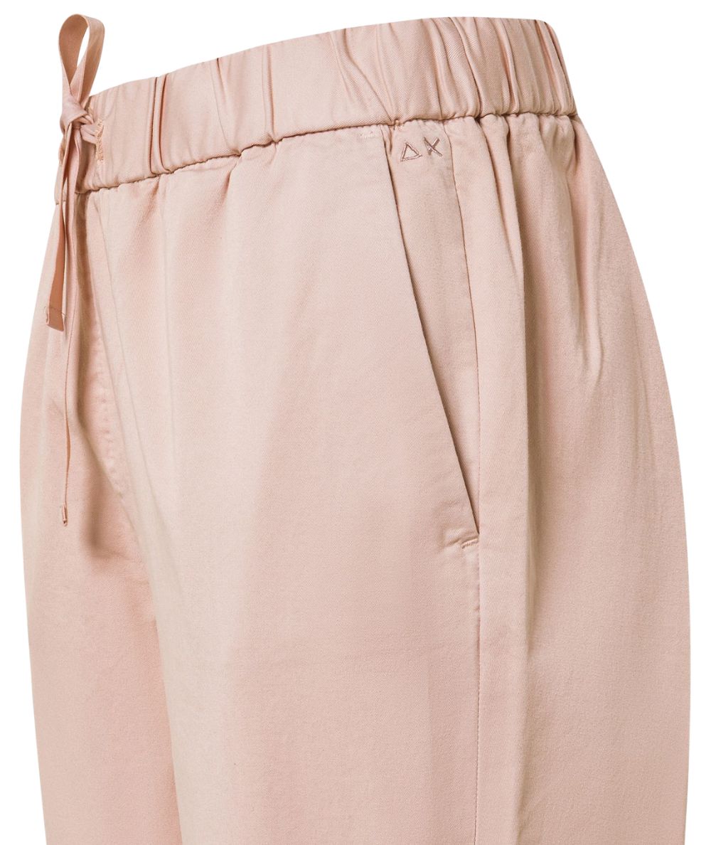 SUN68 Pantalone Chino Con Coulisse in Cotone P36201 Rosa