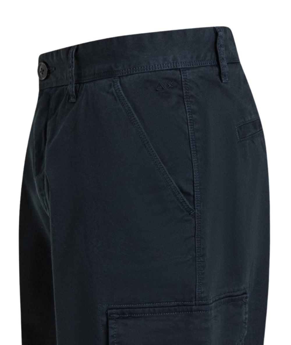 Sun68 Bermuda Cargo in Cotone B35104 Blu Navy