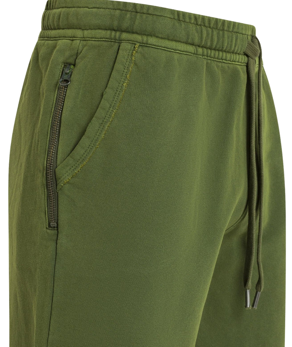 Sun68 Bermuda in Felpa di Cotone Vintage Washed F36145 Verde
