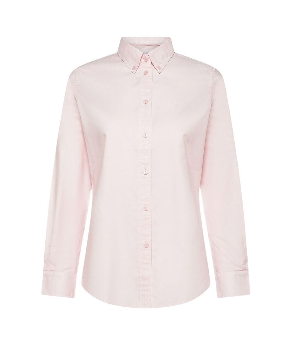 Sun68 Camicia di Cotone Botton Down S46201 Rosa
