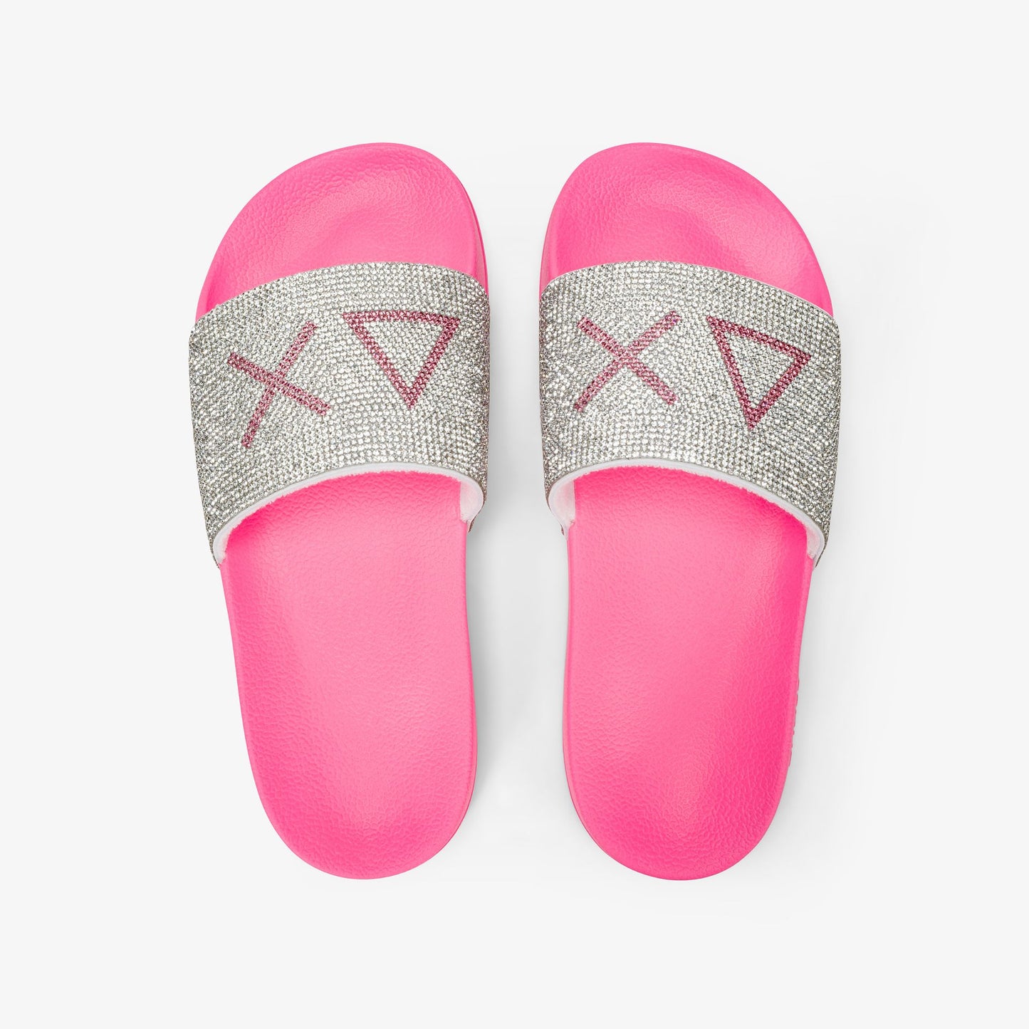 Sun68 Ciabatte con Fascia Strass X36211 Fucsia