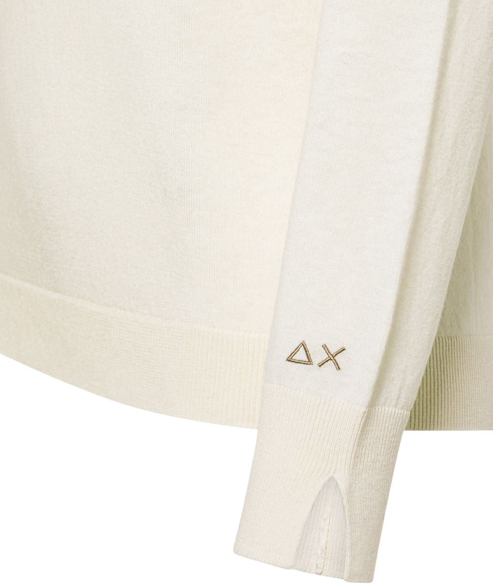 Sun68 Dolcevita in Cotone e Lana K46202 Bianco Panna
