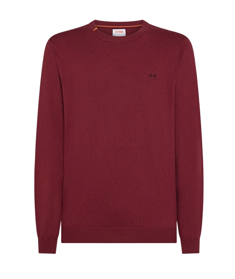 Sun68 Maglia Girocollo K45101 Bordeaux