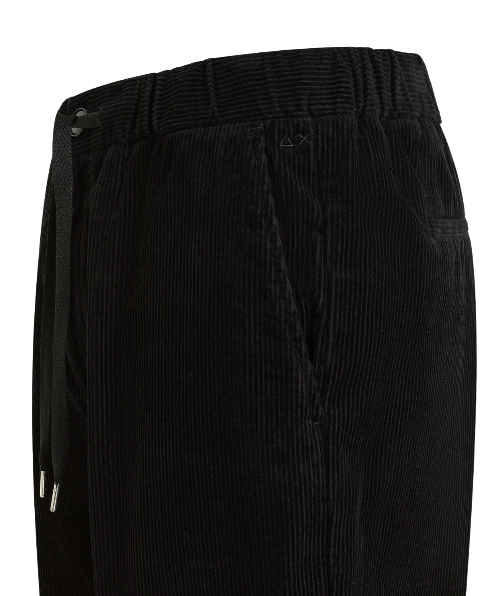 Sun68 Pantalone in Corduroy P45106 Nero