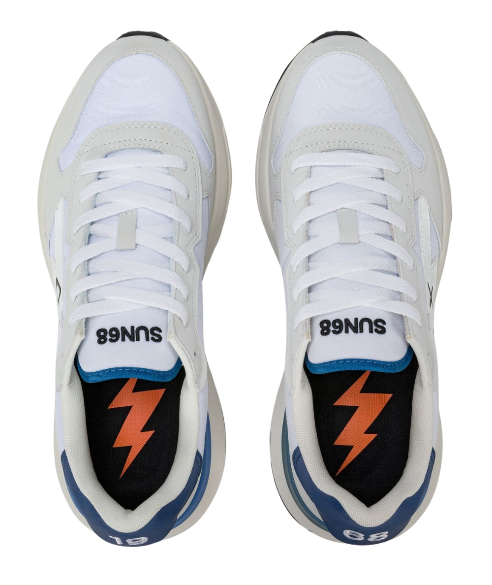 Sun68 Sneakers Niki 2.0 Solid in Stile Running Z36121 Bianco
