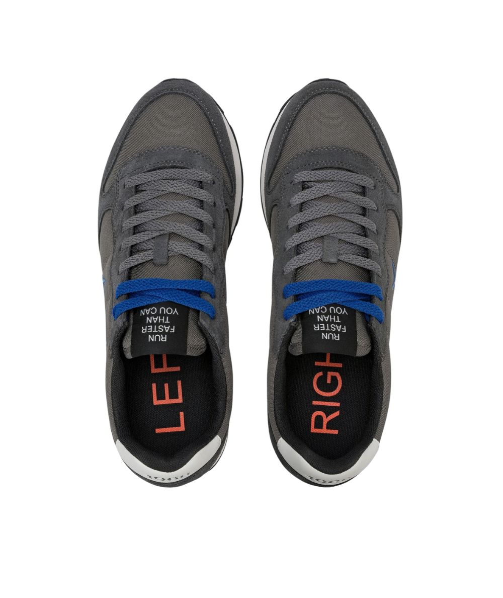 Sun68 Sneakers in Suede e Nylon Tom Solid Z46101 Grigio