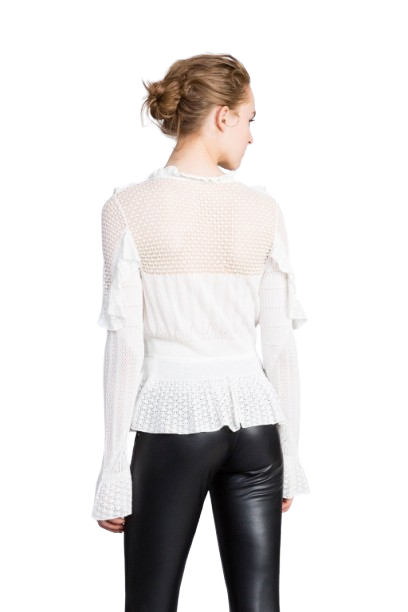 TWINSET LEGGINGS IN ECOPELLE CON PERLE TA8393 NERO