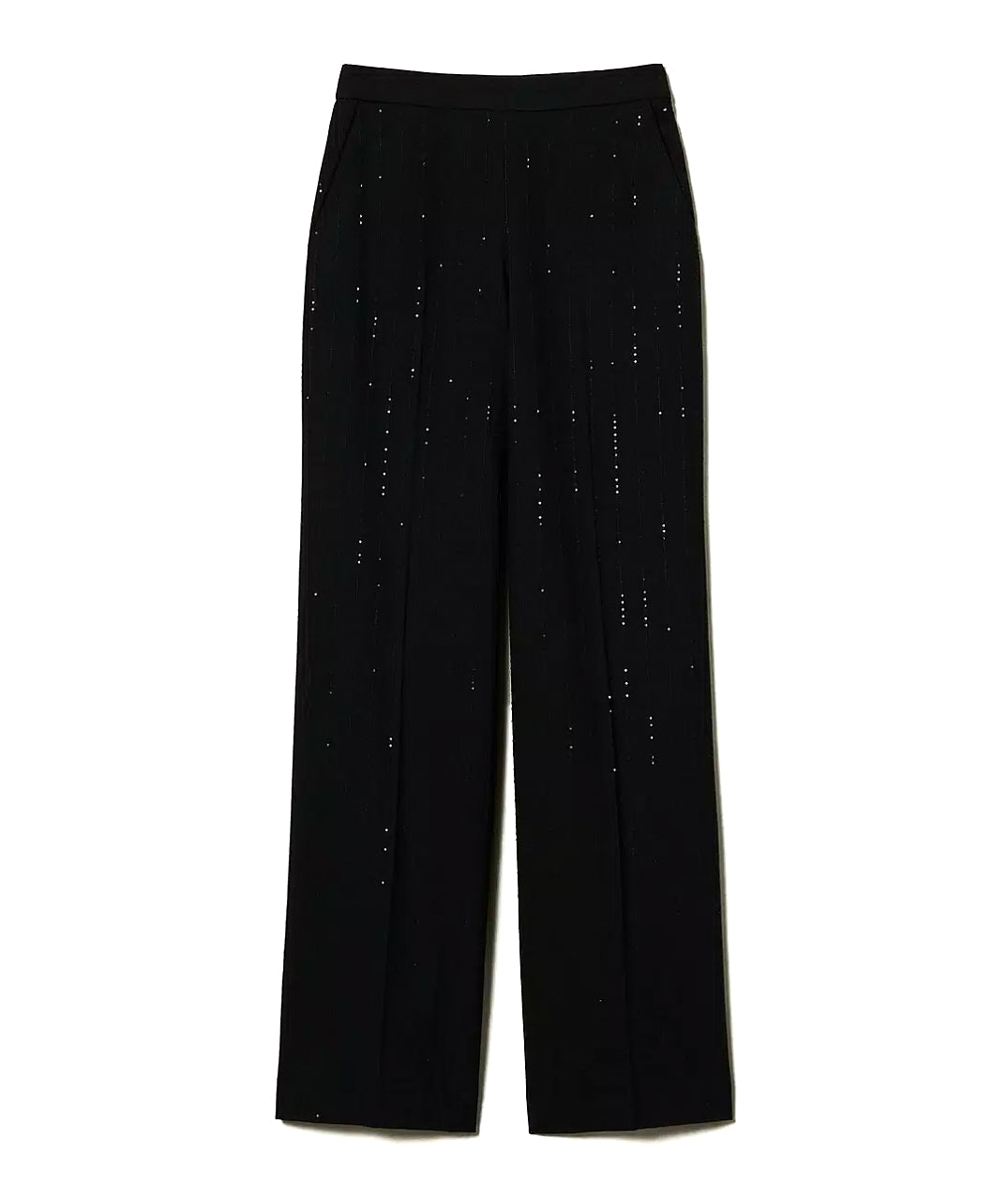 TWINSET Palazzo Pants with Sequins 242TT2161 Black