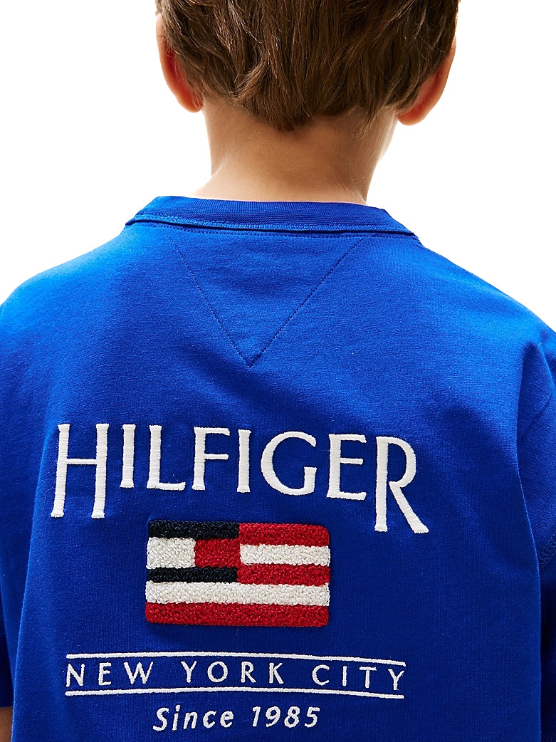 Tommy Hilfiger T-shirt con Bandierina TH KB0KB09531 Blu Elettrico