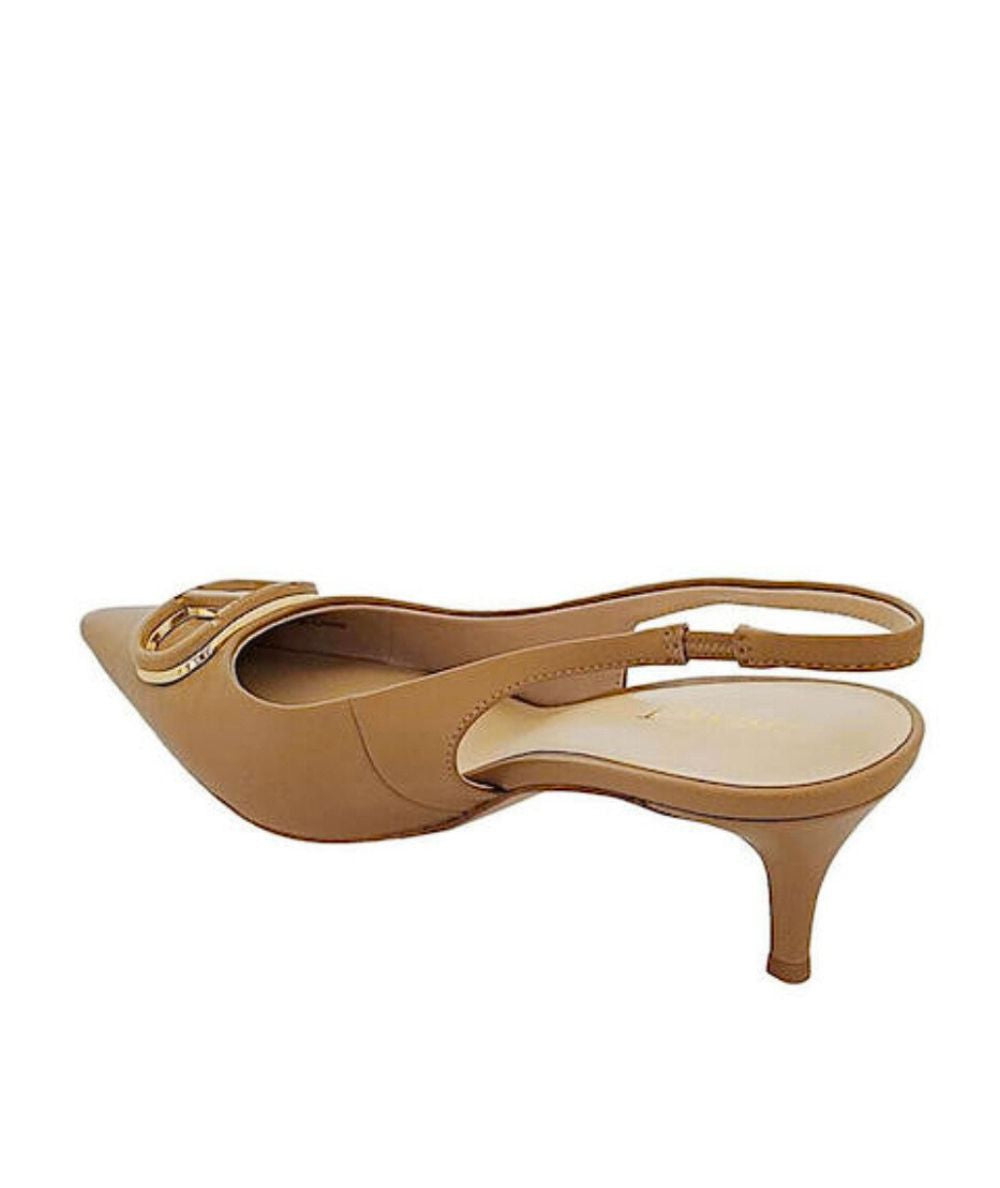Twinset Décolleté Slingback in Pelle 252TCP030 Beige Cammello