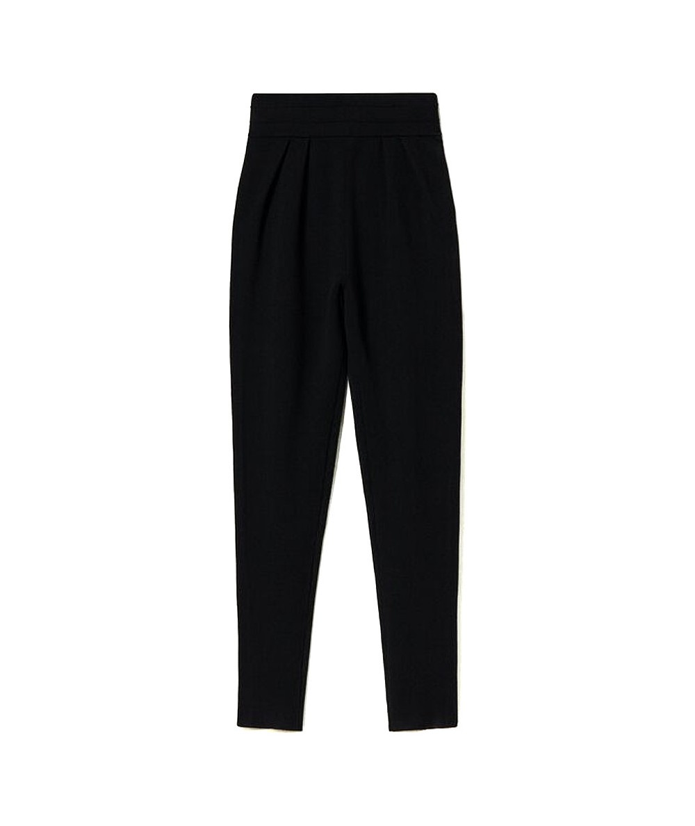 TWINSET KNITTED TROUSERS 212TP3241 BLACK
