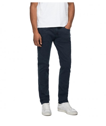 REPLAY JEANS SLIM FIT ANBASS M914Y.000.8121397/096 LIGHT NAVY
