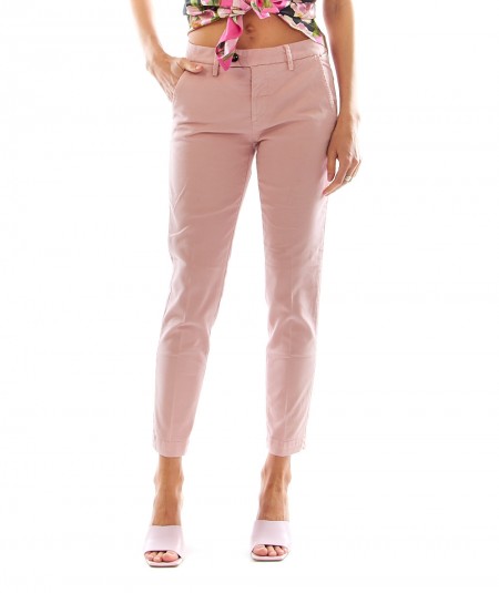 ROY ROGER'S CHINO TROUSERS FLOW P22RND057P0290112 PINK