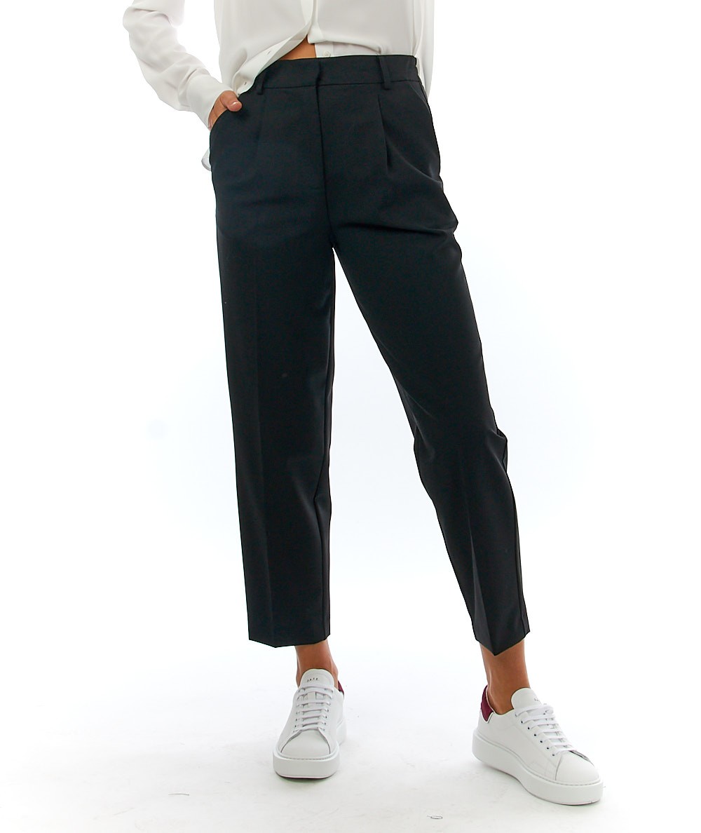 SEMICOUTURE TROUSERS VELMA Y2WI10 BLACK