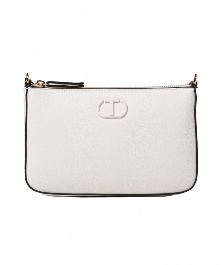 TWINSET SMALL SHOULDER BAG 221TD8101 WHITE