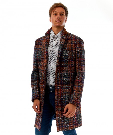 ETRO COAT WITH CHECK PATTERN 1185A 0001 0200 MULTICOLOR