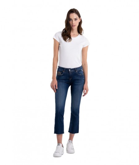 REPLAY JEANS BOOTCUT FLARE FIT FAABY WC429B BLU MEDIO