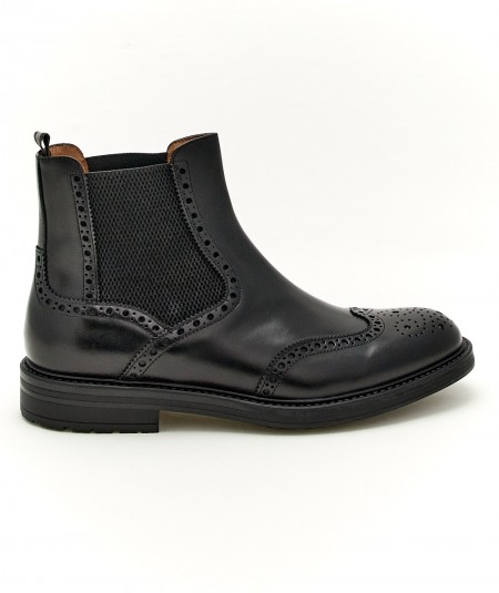 ROSSI ANKLE BOOT BOSTON FULL BROGUE 166PG BLACK