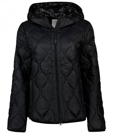 REPLAY QUILTED RECYCLED JACKET WITH HOOD M7733 BLACK