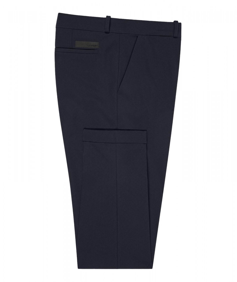 RRD WINTER MICRO CHINO TROUSERS ALL OVER PATTERNED W23225 DARK BLUE