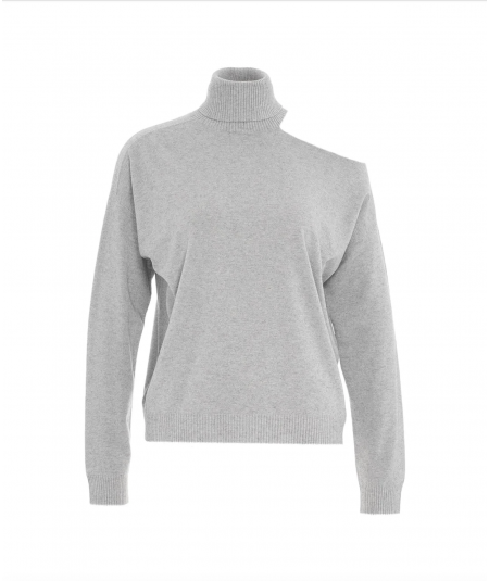 KAOS DAY BY DAY TURTLENECK WITH BARE SHOULDER PIBPT078 LIGHT GREY