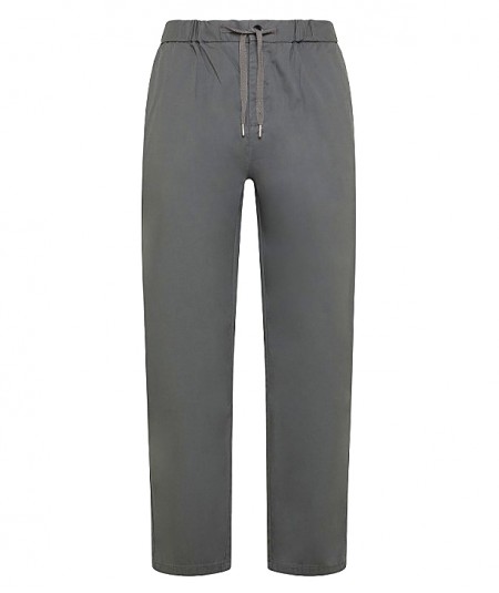 SUN68 TENCEL TROUSERS WITH DRAWSTRING P34106 ANTHRACITE
