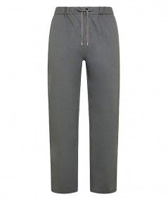 SUN68 TENCEL TROUSERS WITH DRAWSTRING P34106 ANTHRACITE