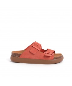 SCHOLL CORK AND SUEDE SLIPPER NOELLE F311341209 CORAL