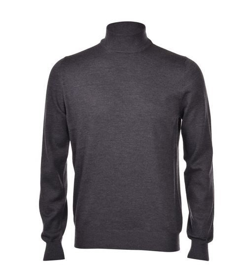Mondrian MV Rollkragenpullover aus Merinowolle 55155/14290 Anthrazitgrau