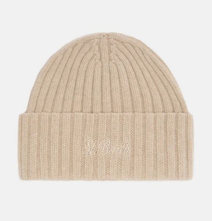 MC2 Saint Barth Berretto con Ricamo WENGEN WOOL Beige 11