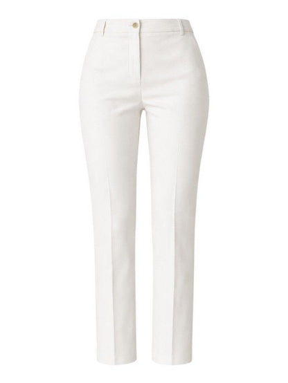 Pinko Pantalone in Lino Stretch Bello Bianco