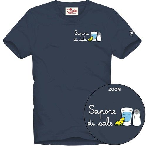 MC2 SAINT BARTH T-shirt Girocollo con Ricamo