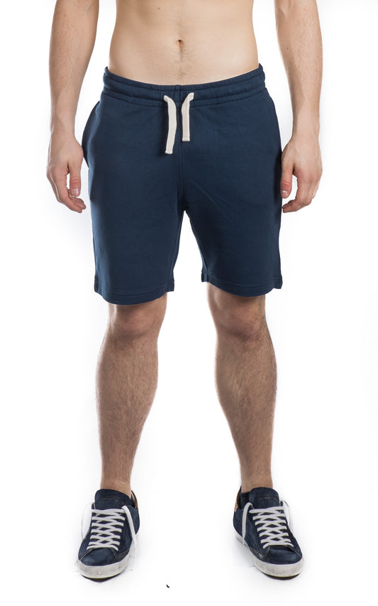 SUN 68 BERMUDA IN FELPA F18127 NAVY BLU