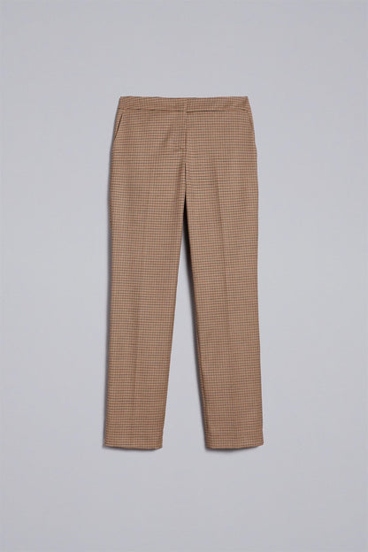 TWINSET PANTALONI A SIGARETTA JACQUARD CHECK TA821P