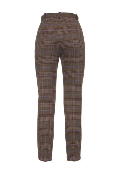 PINKO BELLA LW1 PANTALONE CHECK MULTICOLORE