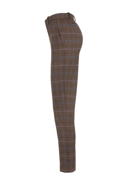 PINKO BELLA LW1 PANTALONE CHECK MULTICOLORE